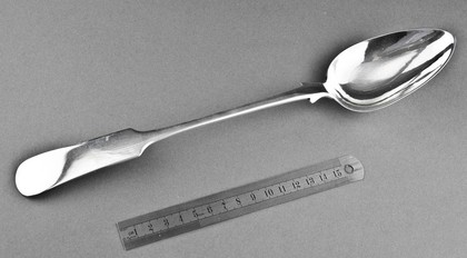 Scottish Provincial Silver Basting Spoon - Cameron, Dundee